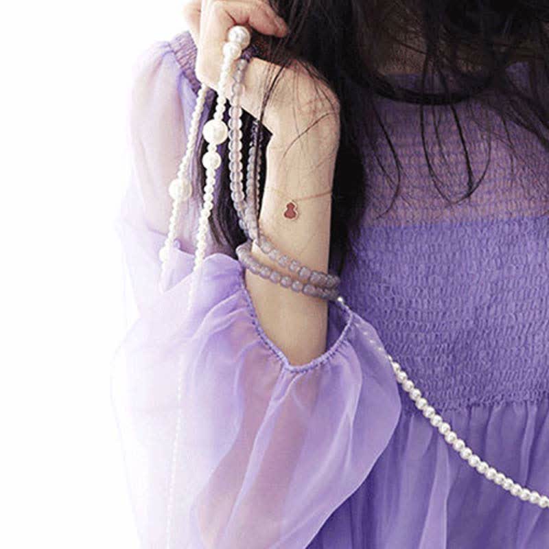 Natürliches Amethyst-Kristall-Meditations-Heilarmband - image 10