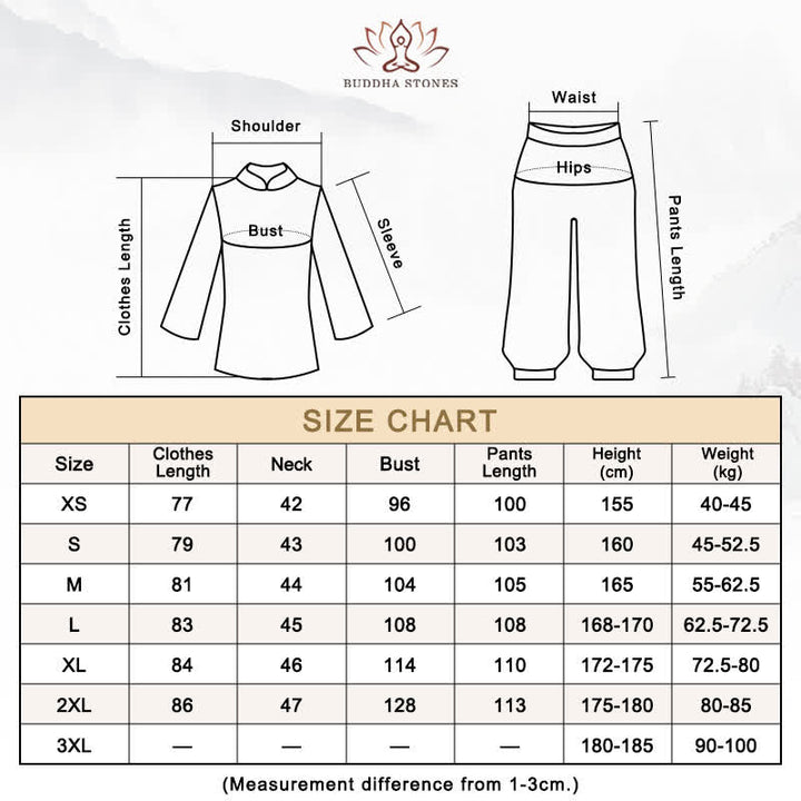 Lotusblüten-Blatt-Muster, Tai-Chi-Meditation, Gebet, spirituelle Zen-Übungskleidung, Damen-Set - image 20