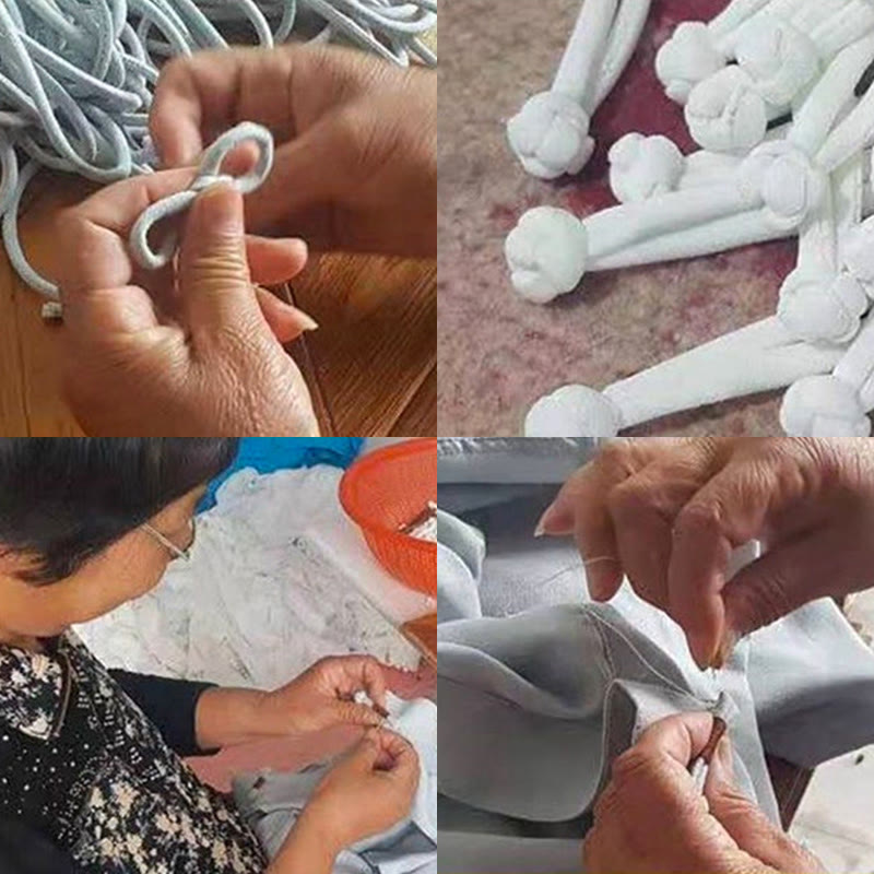 Buddha Stones Tang Anzug Hanfu Chinesischer Drache Traditionelle Kung Fu Uniform Kurzarm Tops und Hosen Kleidung Herren Set - image 19