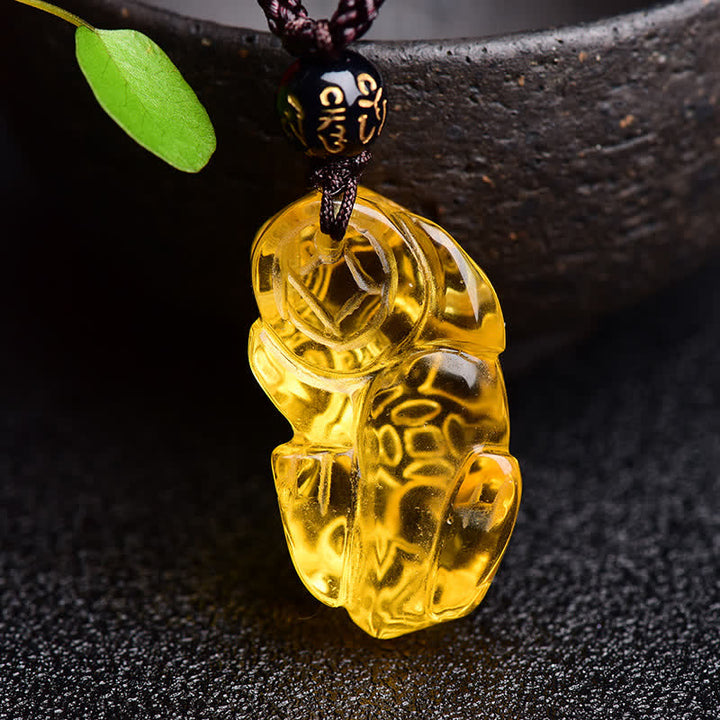 Buddha Stones FengShui Citrin PiXiu Reichtum Halskette Anhänger - image 10