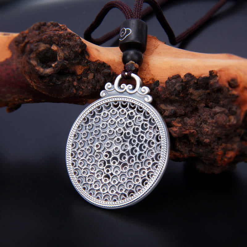 Buddha Stones 999 Sterling Silber Glück Koi Fisch Erfolg Wohlstand Halskette Anhänger - image 3