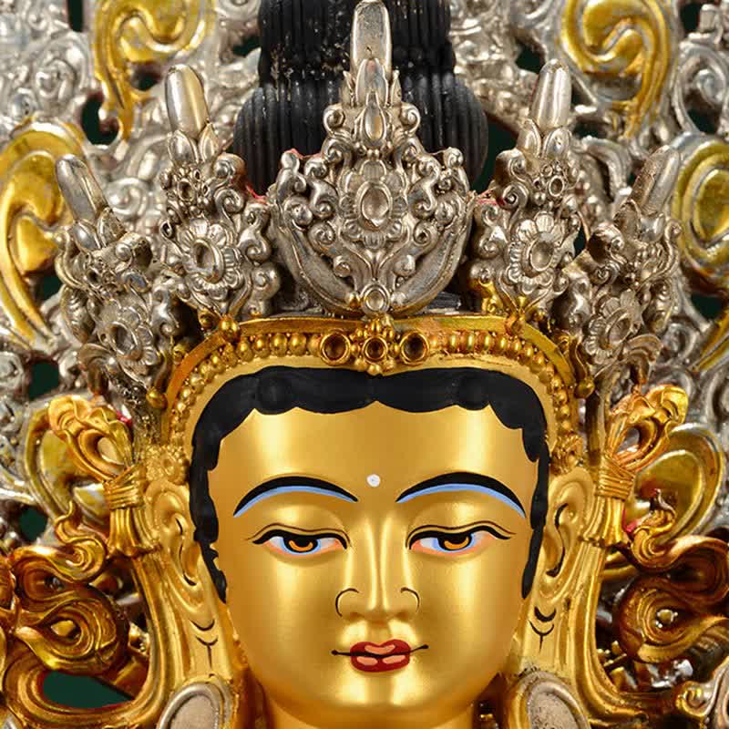 Bodhisattva Green Tara Hope Kupferstatue Dekoration - image 8