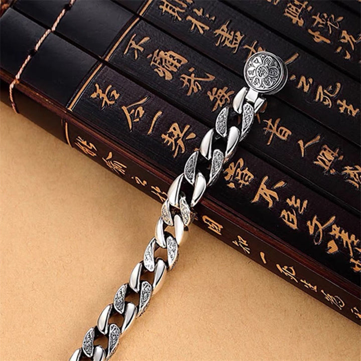 Buddha Stones Tibet Om Mani Padme Hum Double Dorje Vajra Kreativität Armband - image 2