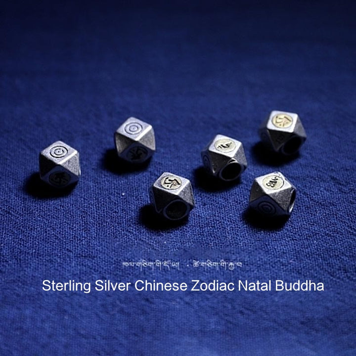 Armband mit Buddha Stonesn, 925er-Sterlingsilber, chinesisches Sternzeichen, Natal-Buddha, natürlicher Bernstein, klar, Angstgefühl - image 9