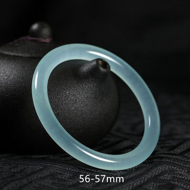 Buddha Stones, natürlicher Jade-Heilungssegen-Armreif - 56-57 mm - image 4