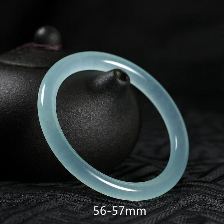 Buddha Stones, natürlicher Jade-Heilungssegen-Armreif - 56-57 mm - image 4