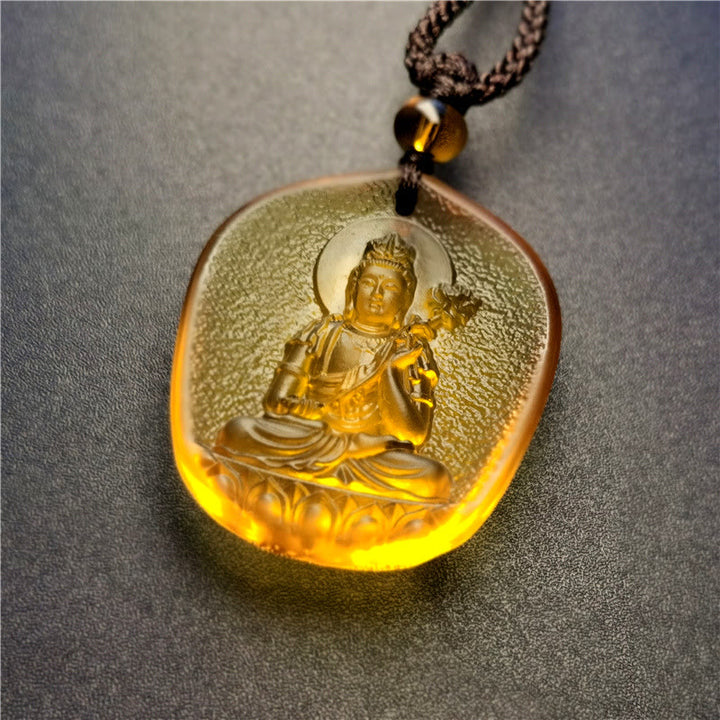 Buddha Stones, chinesisches Sternzeichen, Natal-Buddha, Segen, Liuli, Kristall, Mitgefühl, Halsketten-Anhänger - Pferd-Mahasattva Bodhisattva - image 8