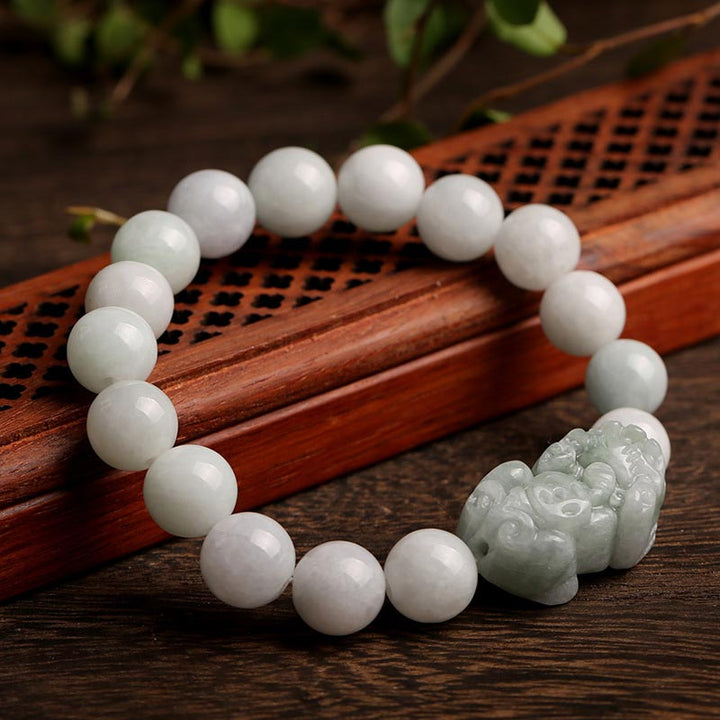 Buddha Stones Fengshui Reichtum Wohlstand Jade PiXiu Glücksarmband