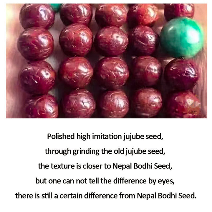 Buddha Stones 108 Mala Perlen Nepal Bodhi Samen Glück Reichtum Quastenarmband