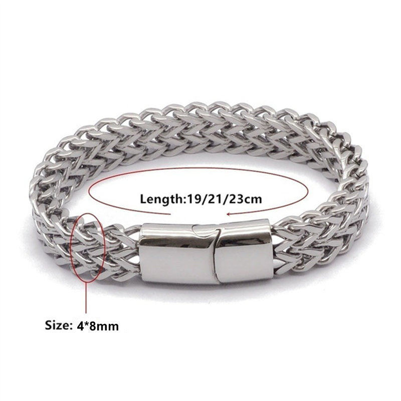 Buddha Stones, Fischschuppen-Magnetschnalle, Balance-Armband aus Titanstahl - image 11
