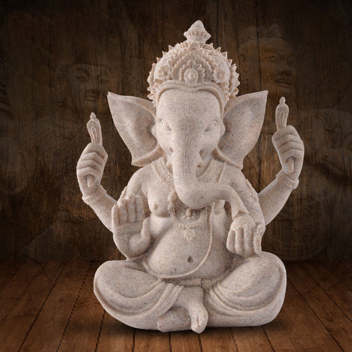 Buddha Stones, Ganesh Ganpati, Elefantenstatue, Reichtum, Segen, Heimdekoration