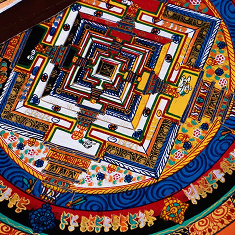 Tibetische handgefertigte Thangka-Mandala-Malerei, Blindbox, zufälliges Farbmuster