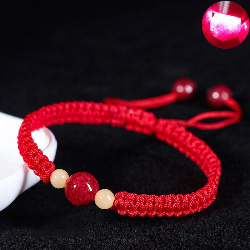 Buddha Stones Cinnabar Blessing Rotes Schnurarmband für Kinder