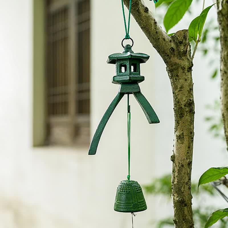 Auspicious Glockenspiel zum Aufhängen an der Wand, Glücksbringer, handgefertigte Heimdekoration