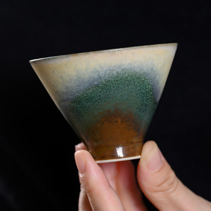 Buddha Stones Vintage Ofen Transmutation Kiln Porzellan Teetasse Kung Fu Teetasse