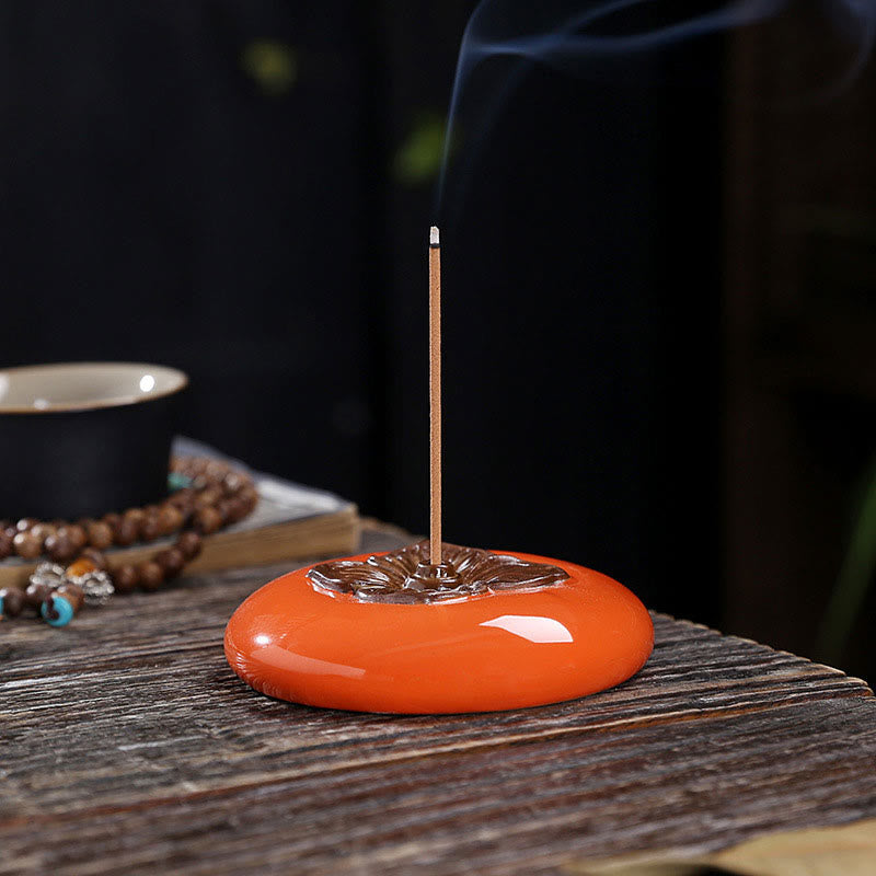 Persimmon Keramik Meditation Heilung Räuchergefäß Räucherstäbchenhalter