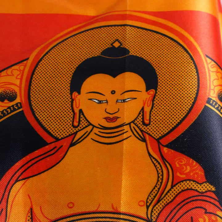 Tibetische Shakyamuni Bodhisattva Weiß Tara Guru Rinpoche Windpferd verheißungsvolle Gebetsfahne
