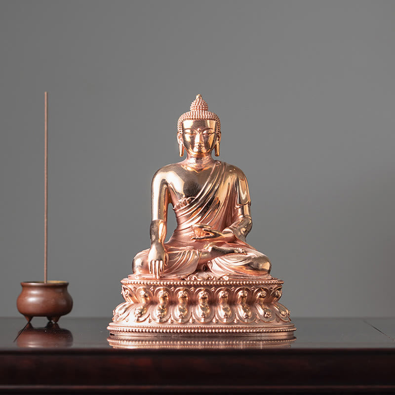 Gautama Shakyamuni Buddha Figur Serenity Kupfer Statue Home Dekoration