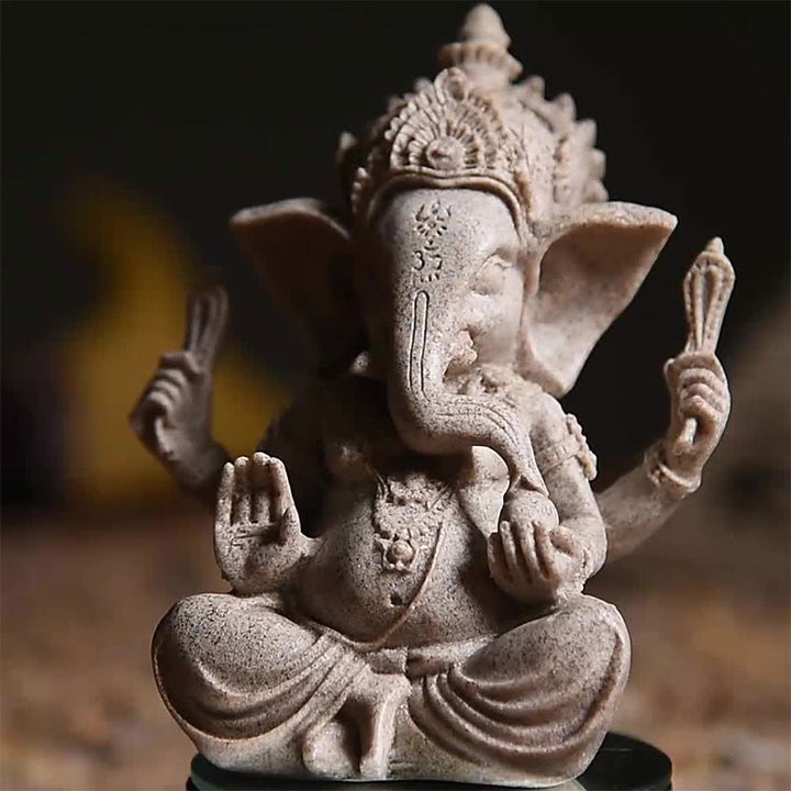 Buddha Stones, Ganesh Ganpati, Elefantenstatue, Reichtum, Segen, Heimdekoration