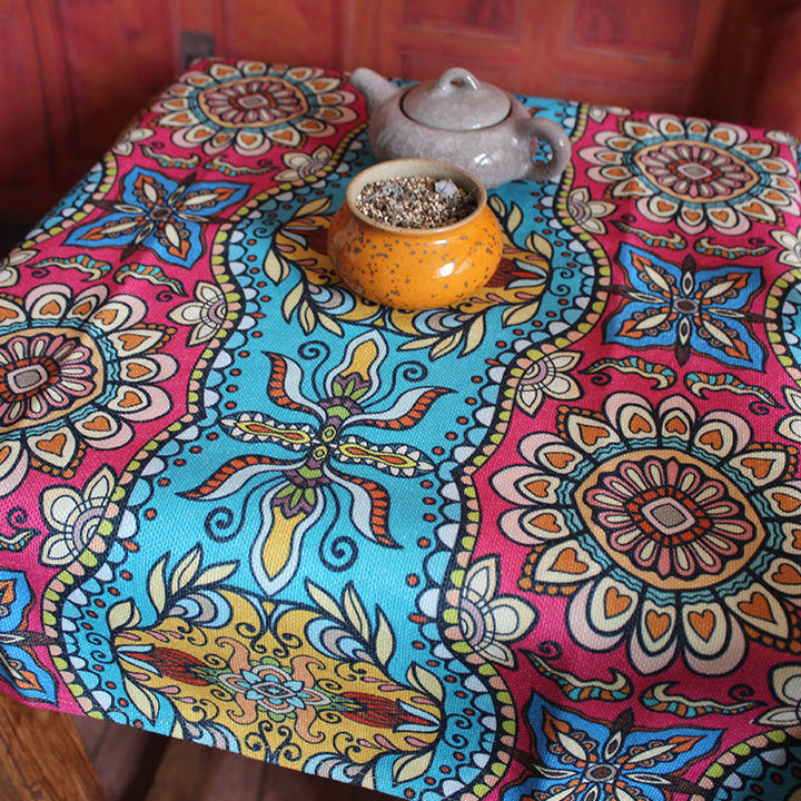 Boho-Mandala-Tischdecke für Zuhause, Tischdekoration