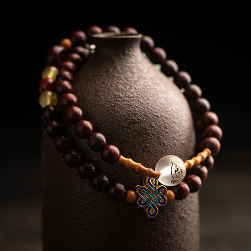 Buddha Stones, chinesisches Sternzeichen, Natal-Buddha, roter Achat, kleines Blatt, rotes Sandelholz, Zinnober-Amulett, Segen, doppelt gewickeltes Armband