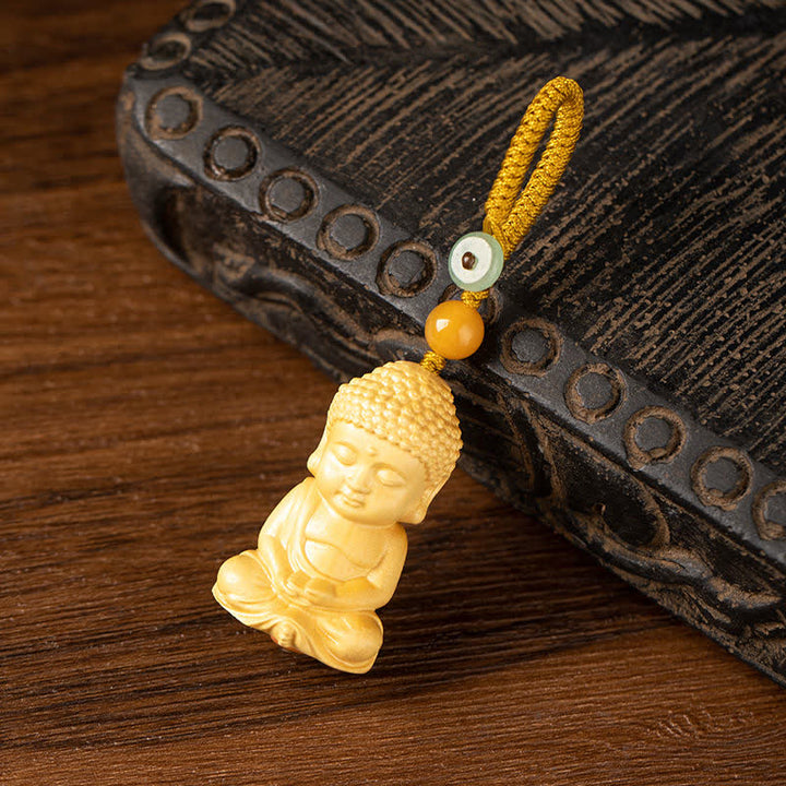 Buddha Stones Tathagata Buddha Serenity Peace Buchsbaum Schlüsselanhänger