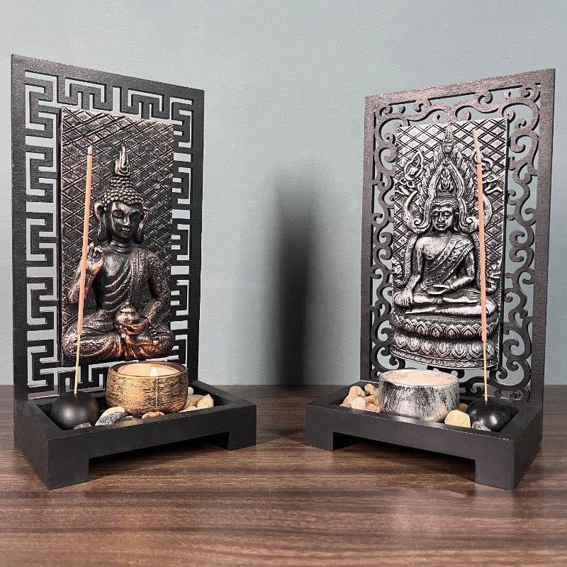 Buddha Stones Buddha Compassion Serenity Home Resin Gebet Altar Dekoration