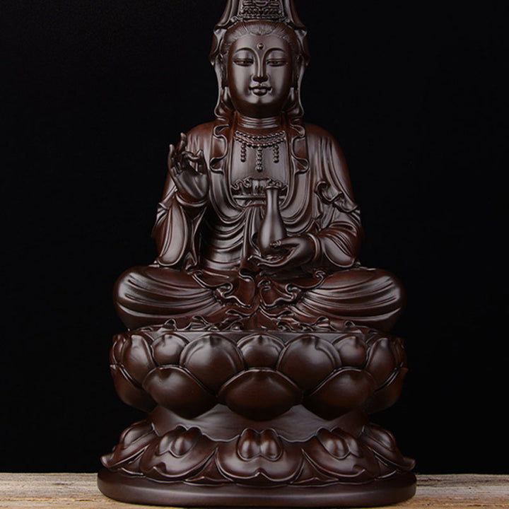 Avalokitesvara-Ebenholz, Lotus, Harmonie, Segen, Heimdekoration