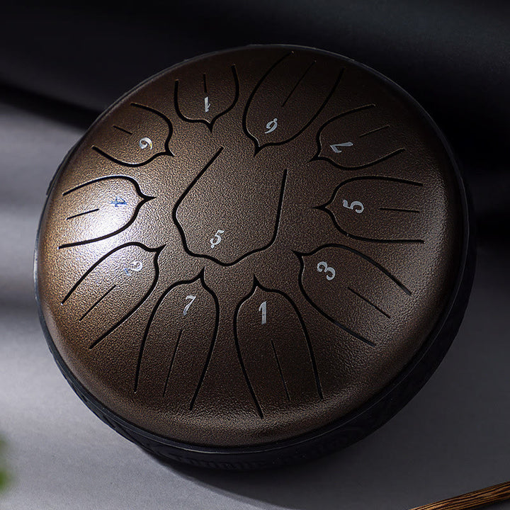 Buddha Stones Steel Tongue Drum Sound Heilung Meditation Yoga Lotus Drum Kit 11 Note 6 Zoll