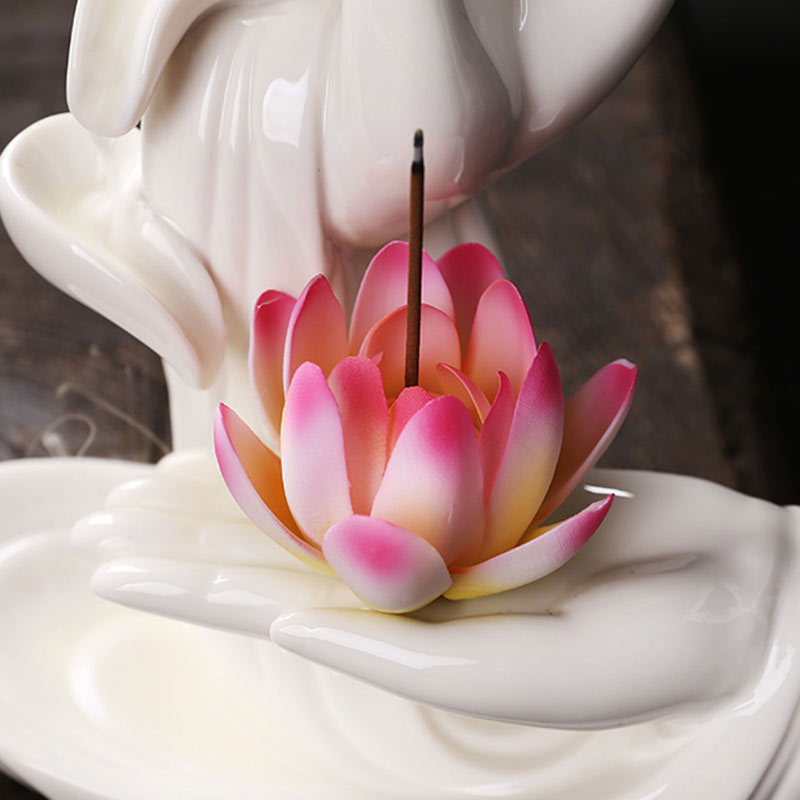 Tibetischer Lotus-Segen-Räuchergefäß, Dekoration