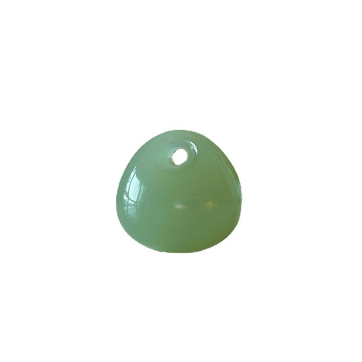 Buddha Stones, natürlicher Jade-Halsketten-Anhänger, Glück, Wohlstand (zufällige Farbe)