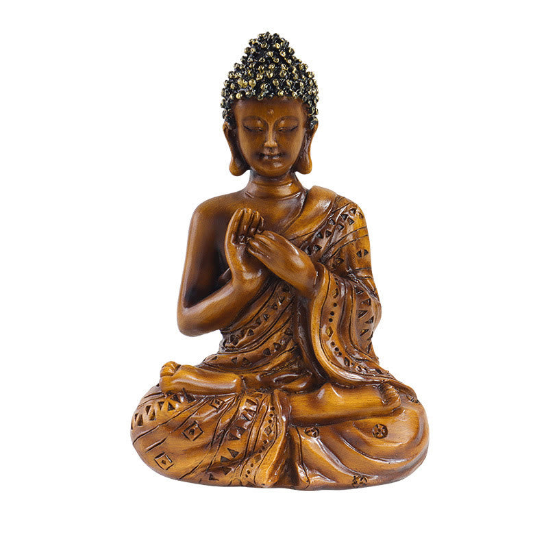 Buddha Stones, tibetische Meditation, betender Buddha, Gelassenheit, Kunstharz, Heimdekoration