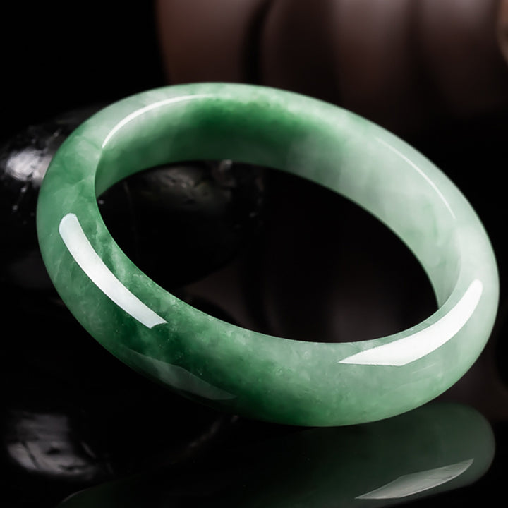 Armreif mit Buddha Stonesn, natürlichem Jade, Glückssegen