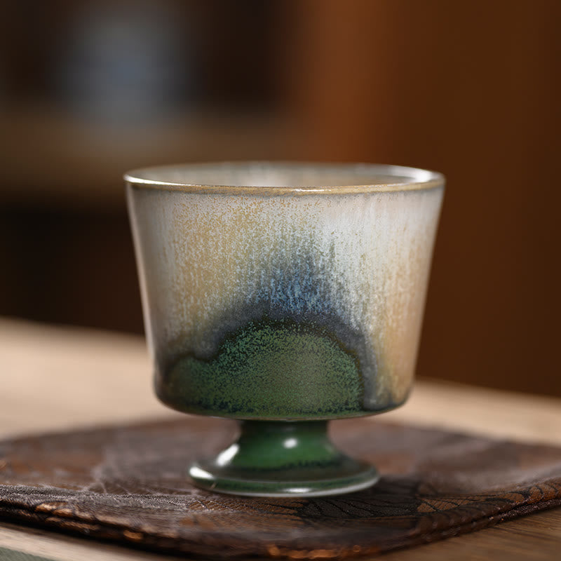 Buddha Stones Vintage Ofen Transmutation Kiln Porzellan Teetasse Kung Fu Teetasse