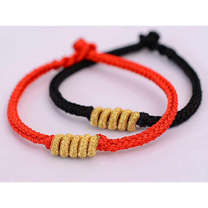 Handgefertigtes schlichtes Design chinesisches Knoten-Glücks-Stärke-Geflecht-Schnur-Armband