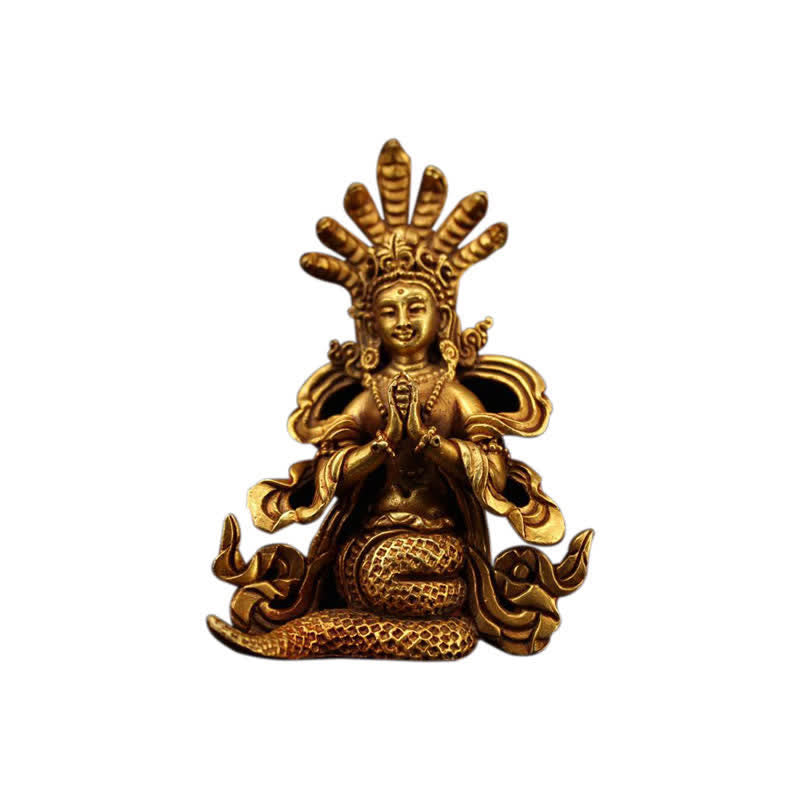 Bodhisattva Nagarjuna Schutz Kupfer Statue Dekoration