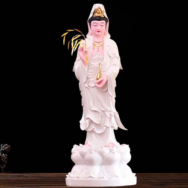 Chenrezig Bodhisattva Avalokitesvara Figur Harmonie Harz Statue Heimdekoration