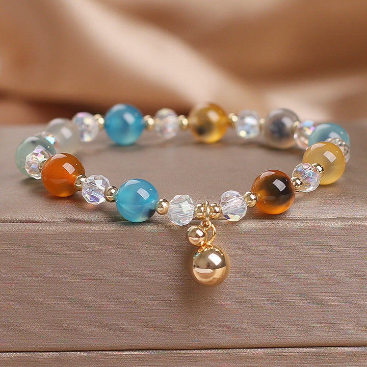 Buddha Stones Candy Achat Healing Harmony Bead Charm-Armband