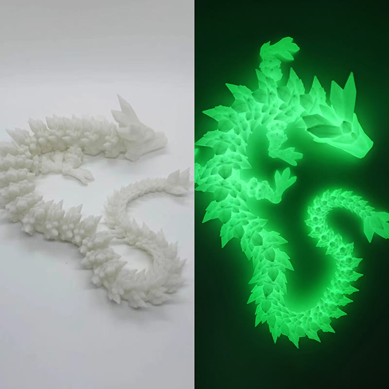 Feng Shui Drache, leuchtender 3D-gedruckter Drache, Glück, Erfolg, Heimdekoration