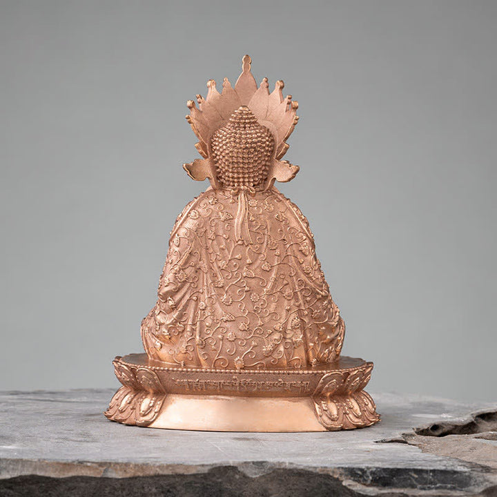 Buddha Shakyamuni Figur Mitgefühl handgefertigte Kupferstatue Dekoration