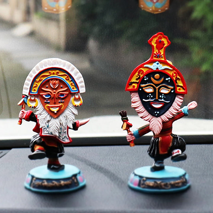 Buddha Stones, tibetische Oper, Gesichtsmaske, Puppe, Heimbüro, Auto, Dekoration, Ornament