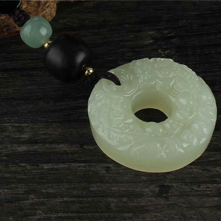 Buddha Stones PiXiu Jade Peace Buckle Fülle Reichtum Schlüsselanhänger