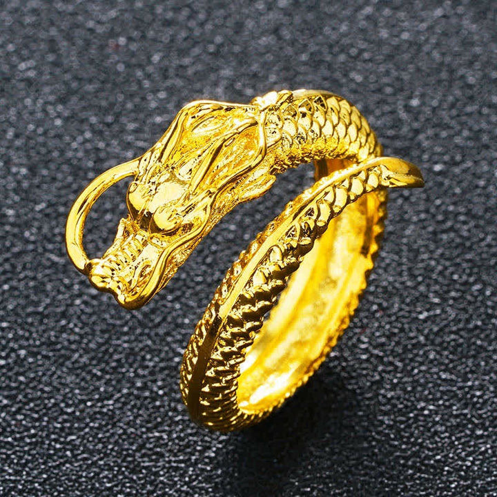 Lucky Dragon Phoenix Protection Energy Verstellbarer Ring