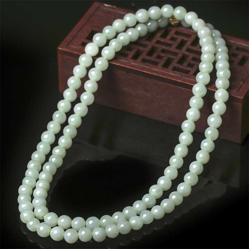 108 Perlen Jade Glücksarmband Mala