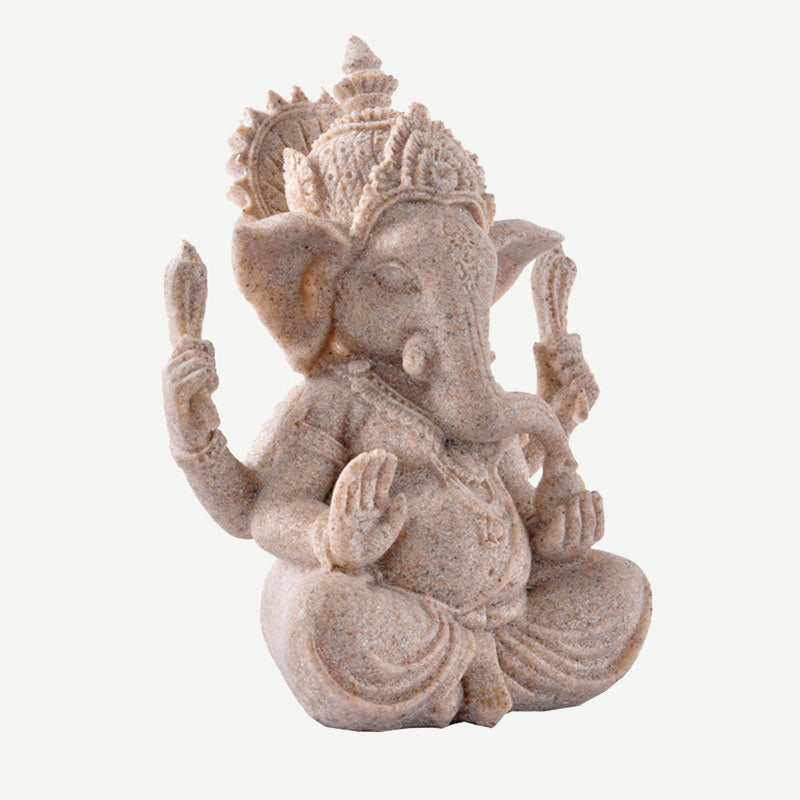 Buddha Stones, Ganesh Ganpati, Elefantenstatue, Reichtum, Segen, Heimdekoration