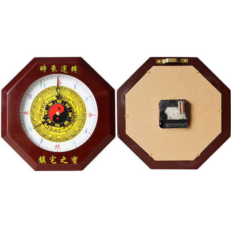 Feng Shui Bagua Karte Balance Energiekarte Wanduhr