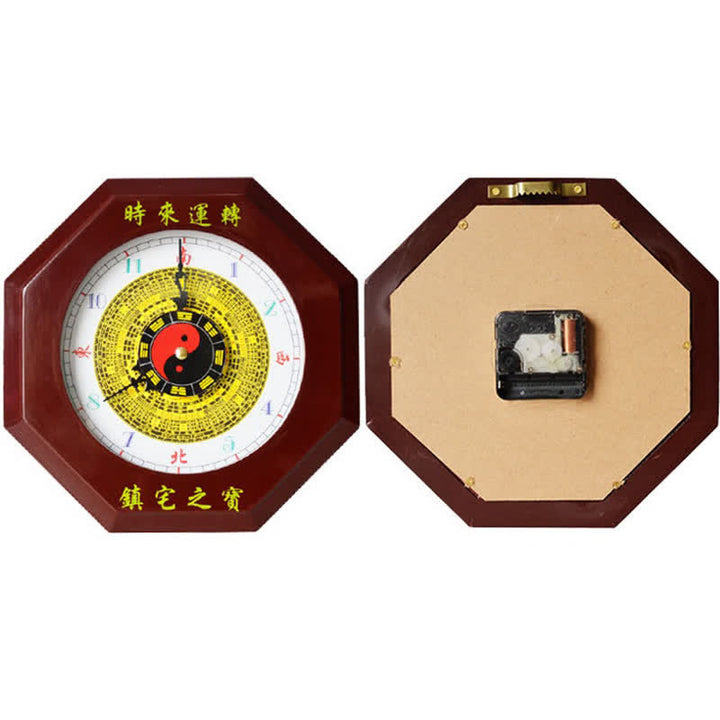 Feng Shui Bagua Karte Balance Energiekarte Wanduhr