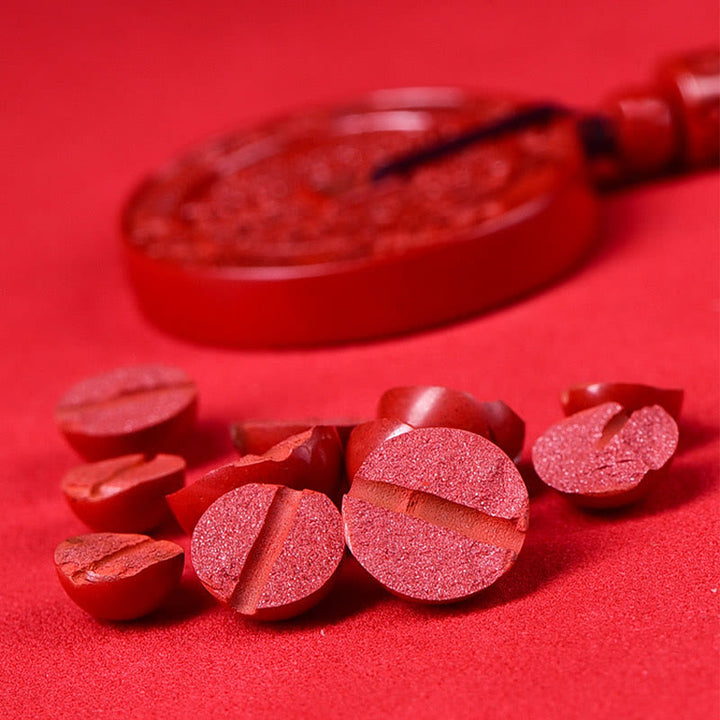 Buddha Stones, natürlicher Zinnober, Berggeister, geben Geld aus, Bagua-Segen-Halsketten-Anhänger, Schlüsselanhänger