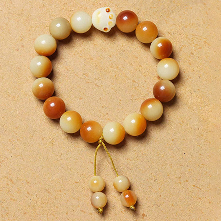 Buddha Stones Natural Bodhi Seed Lovely Paw Claw Peace Wisdom Armband