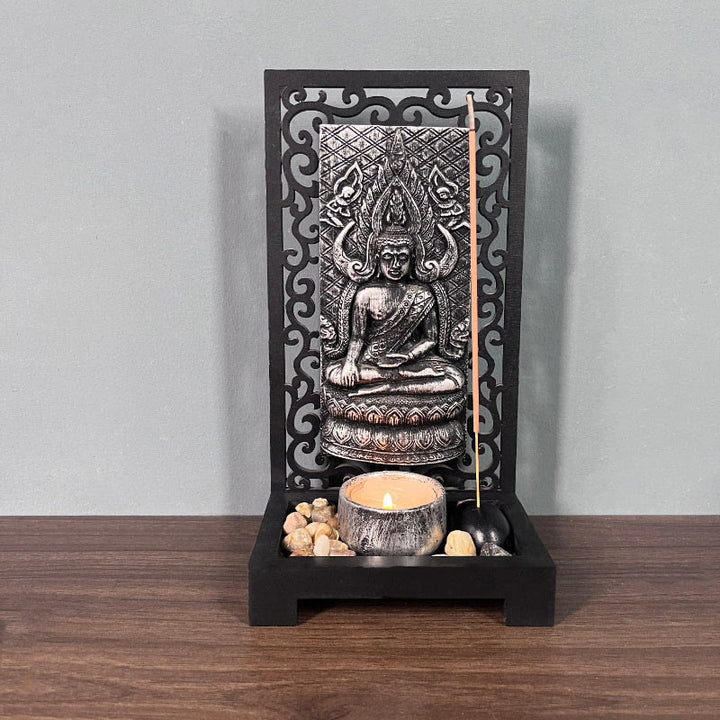 Buddha Stones Buddha Compassion Serenity Home Resin Gebet Altar Dekoration